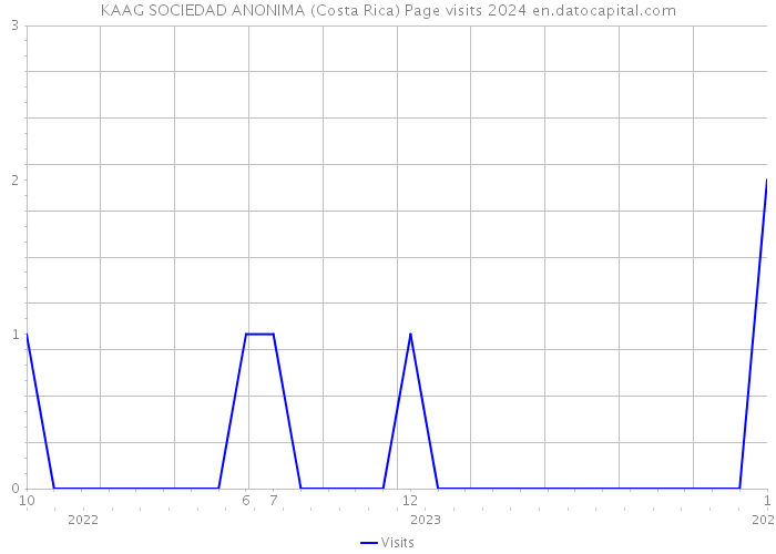KAAG SOCIEDAD ANONIMA (Costa Rica) Page visits 2024 
