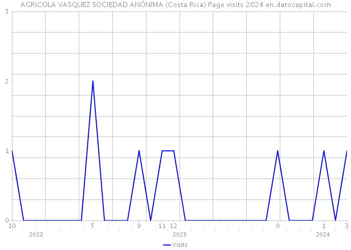 AGRICOLA VASQUEZ SOCIEDAD ANÓNIMA (Costa Rica) Page visits 2024 