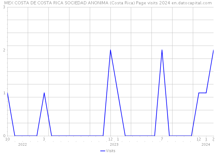 MEX COSTA DE COSTA RICA SOCIEDAD ANONIMA (Costa Rica) Page visits 2024 