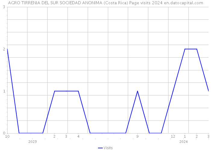 AGRO TIRRENIA DEL SUR SOCIEDAD ANONIMA (Costa Rica) Page visits 2024 