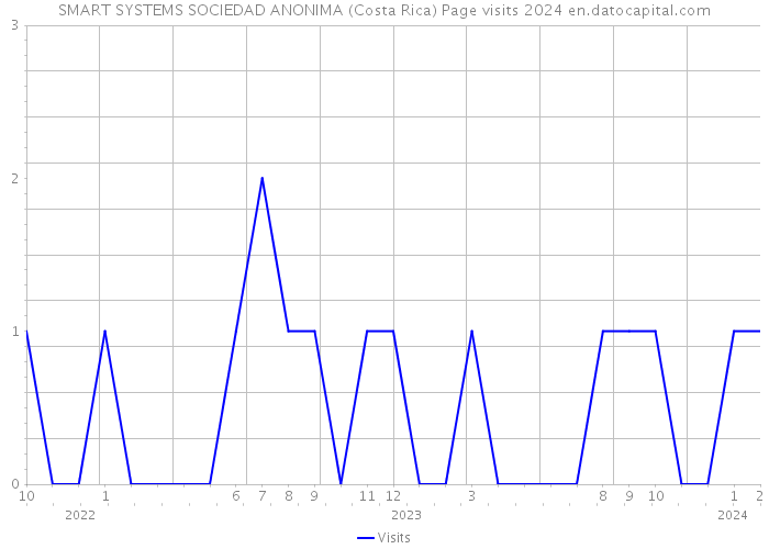 SMART SYSTEMS SOCIEDAD ANONIMA (Costa Rica) Page visits 2024 