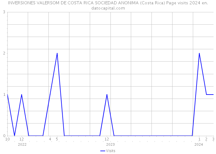 INVERSIONES VALERSOM DE COSTA RICA SOCIEDAD ANONIMA (Costa Rica) Page visits 2024 