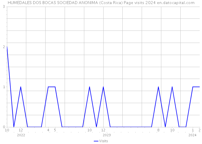 HUMEDALES DOS BOCAS SOCIEDAD ANONIMA (Costa Rica) Page visits 2024 