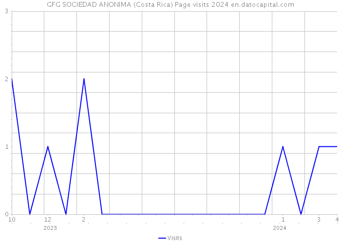 GFG SOCIEDAD ANONIMA (Costa Rica) Page visits 2024 