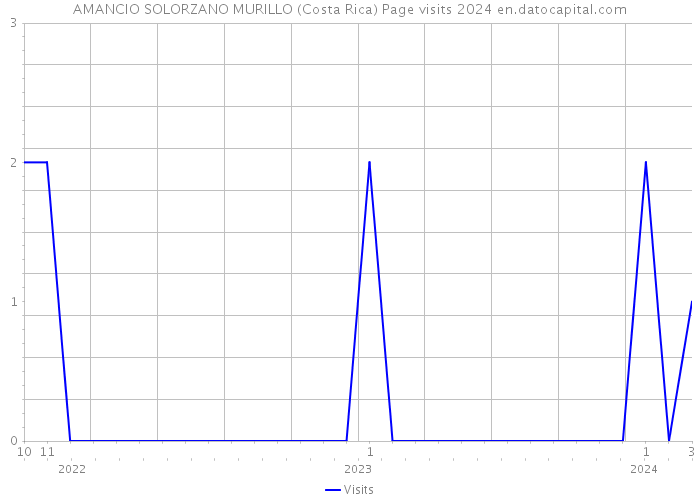 AMANCIO SOLORZANO MURILLO (Costa Rica) Page visits 2024 
