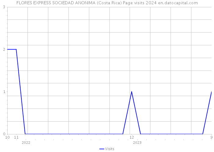 FLORES EXPRESS SOCIEDAD ANONIMA (Costa Rica) Page visits 2024 