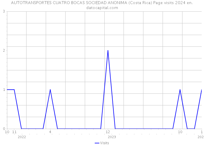AUTOTRANSPORTES CUATRO BOCAS SOCIEDAD ANONIMA (Costa Rica) Page visits 2024 