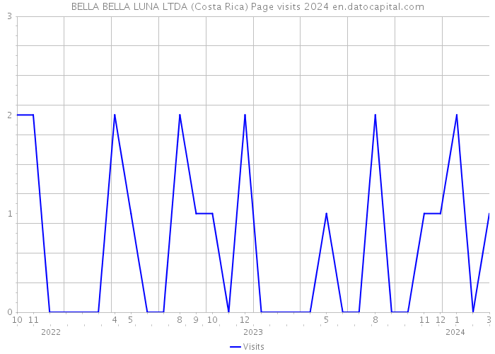 BELLA BELLA LUNA LTDA (Costa Rica) Page visits 2024 