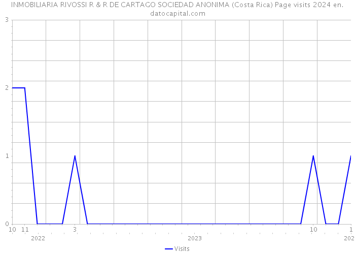 INMOBILIARIA RIVOSSI R & R DE CARTAGO SOCIEDAD ANONIMA (Costa Rica) Page visits 2024 