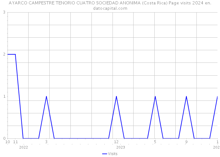 AYARCO CAMPESTRE TENORIO CUATRO SOCIEDAD ANONIMA (Costa Rica) Page visits 2024 