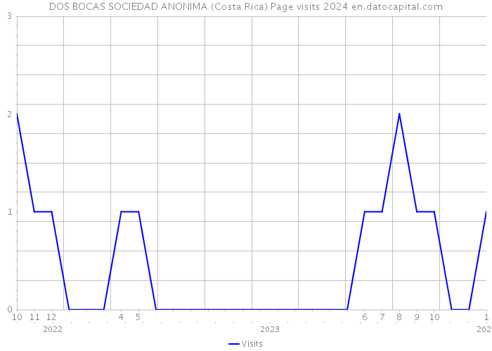DOS BOCAS SOCIEDAD ANONIMA (Costa Rica) Page visits 2024 