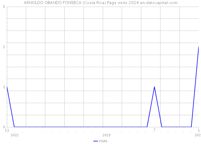 ARNOLDO OBANDO FONSECA (Costa Rica) Page visits 2024 