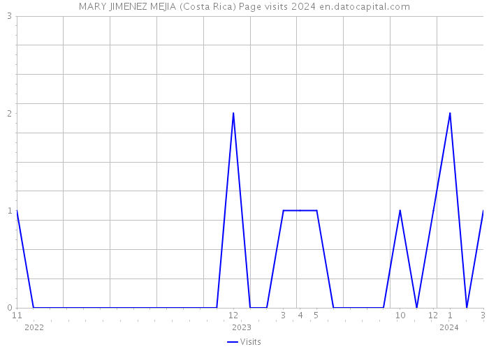 MARY JIMENEZ MEJIA (Costa Rica) Page visits 2024 