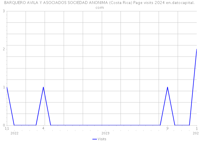 BARQUERO AVILA Y ASOCIADOS SOCIEDAD ANONIMA (Costa Rica) Page visits 2024 