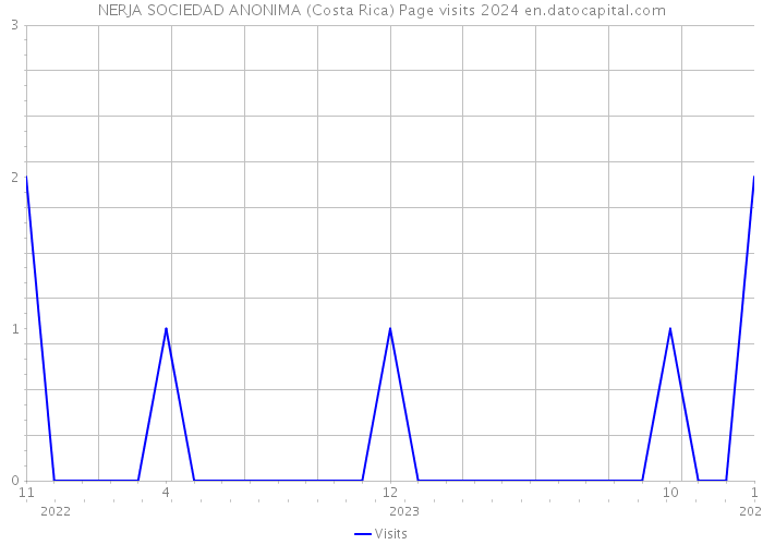 NERJA SOCIEDAD ANONIMA (Costa Rica) Page visits 2024 