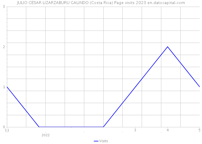 JULIO CESAR LIZARZABURU GALINDO (Costa Rica) Page visits 2023 
