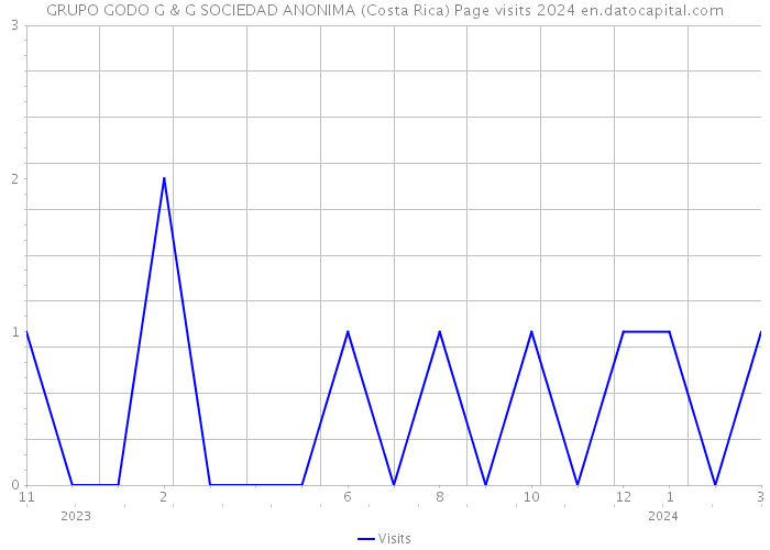 GRUPO GODO G & G SOCIEDAD ANONIMA (Costa Rica) Page visits 2024 