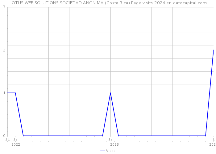 LOTUS WEB SOLUTIONS SOCIEDAD ANONIMA (Costa Rica) Page visits 2024 