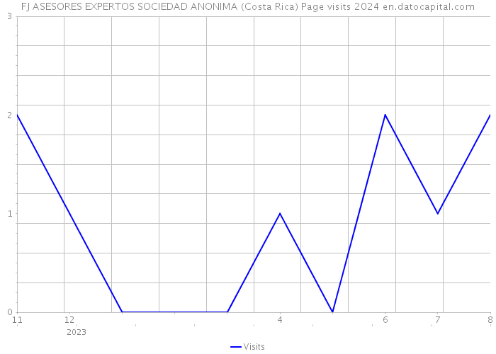 FJ ASESORES EXPERTOS SOCIEDAD ANONIMA (Costa Rica) Page visits 2024 