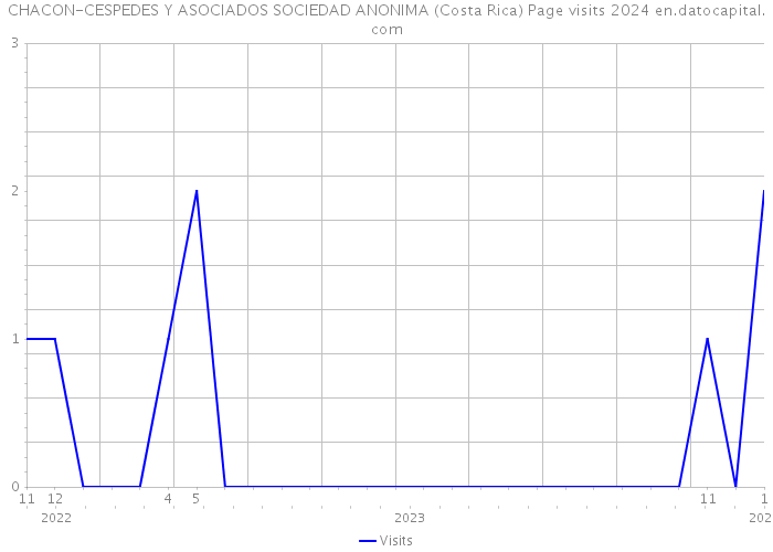 CHACON-CESPEDES Y ASOCIADOS SOCIEDAD ANONIMA (Costa Rica) Page visits 2024 