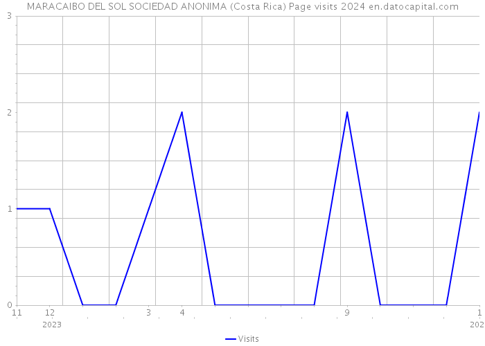MARACAIBO DEL SOL SOCIEDAD ANONIMA (Costa Rica) Page visits 2024 