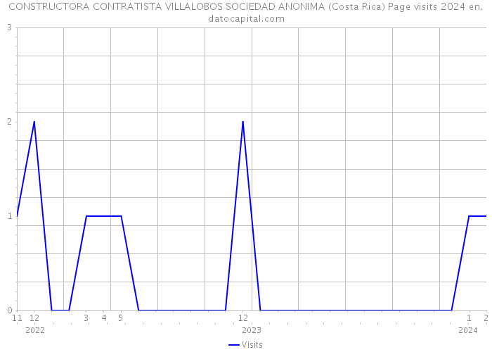 CONSTRUCTORA CONTRATISTA VILLALOBOS SOCIEDAD ANONIMA (Costa Rica) Page visits 2024 