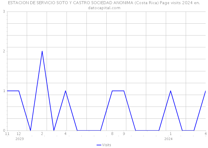 ESTACION DE SERVICIO SOTO Y CASTRO SOCIEDAD ANONIMA (Costa Rica) Page visits 2024 