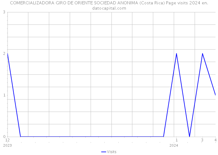 COMERCIALIZADORA GIRO DE ORIENTE SOCIEDAD ANONIMA (Costa Rica) Page visits 2024 