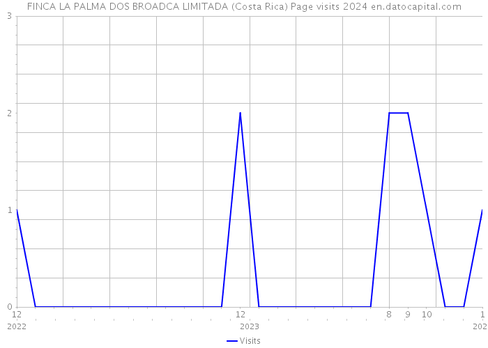 FINCA LA PALMA DOS BROADCA LIMITADA (Costa Rica) Page visits 2024 