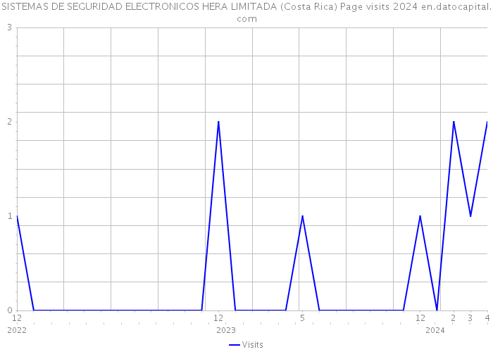 SISTEMAS DE SEGURIDAD ELECTRONICOS HERA LIMITADA (Costa Rica) Page visits 2024 