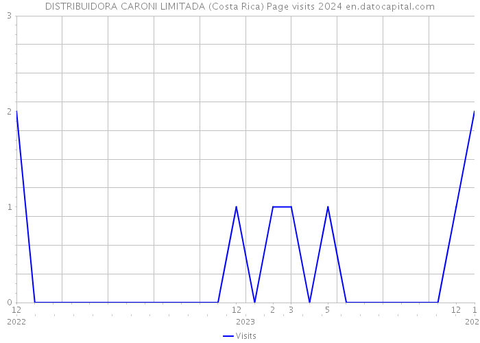 DISTRIBUIDORA CARONI LIMITADA (Costa Rica) Page visits 2024 
