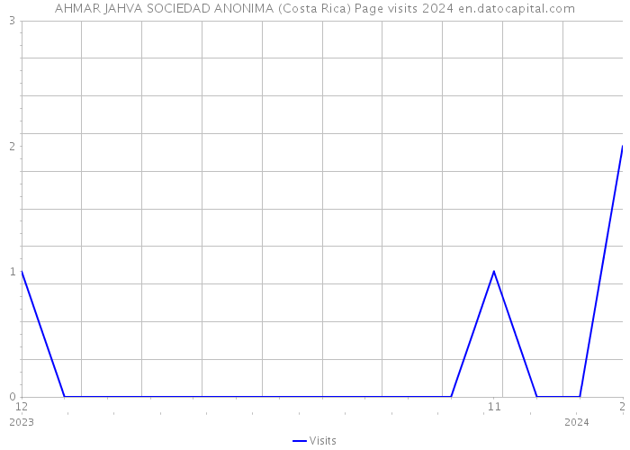 AHMAR JAHVA SOCIEDAD ANONIMA (Costa Rica) Page visits 2024 