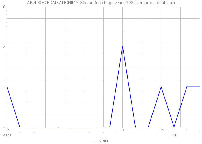 ARVI SOCIEDAD ANONIMA (Costa Rica) Page visits 2024 