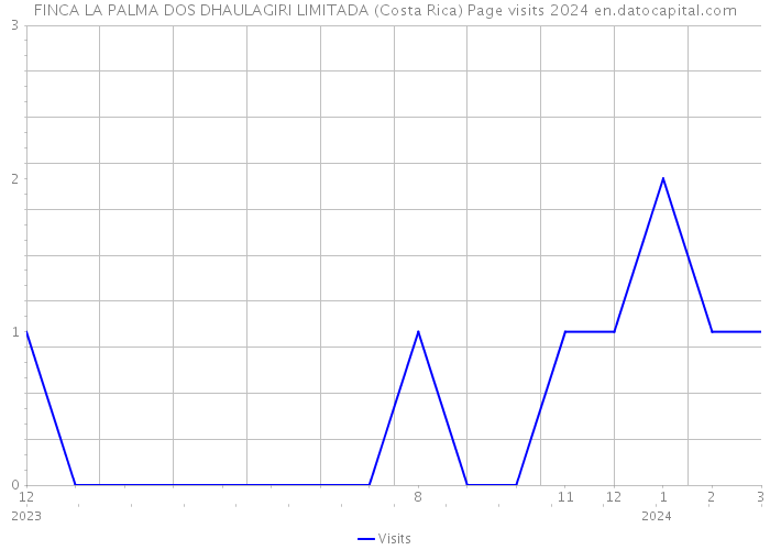 FINCA LA PALMA DOS DHAULAGIRI LIMITADA (Costa Rica) Page visits 2024 