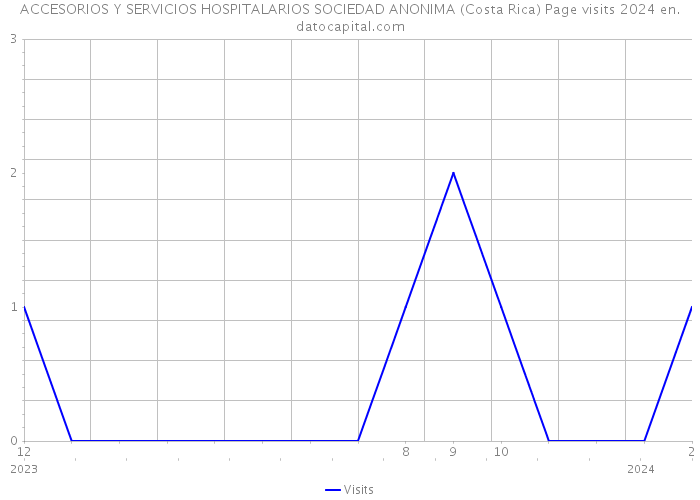 ACCESORIOS Y SERVICIOS HOSPITALARIOS SOCIEDAD ANONIMA (Costa Rica) Page visits 2024 