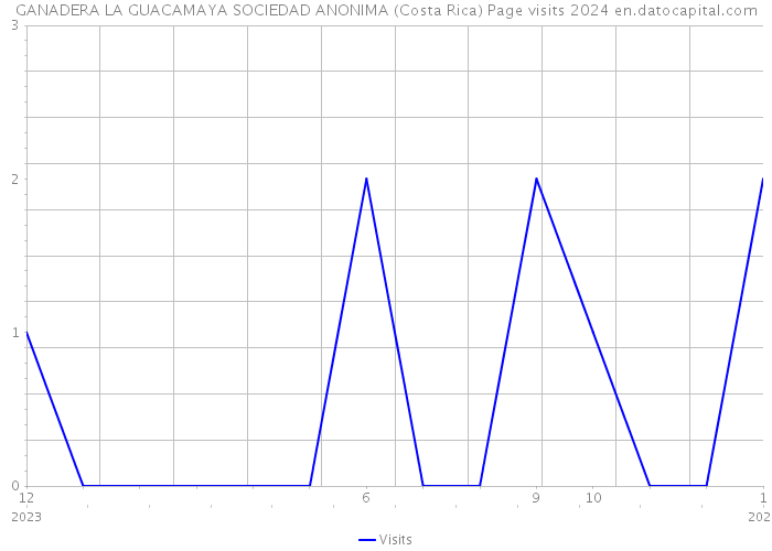 GANADERA LA GUACAMAYA SOCIEDAD ANONIMA (Costa Rica) Page visits 2024 