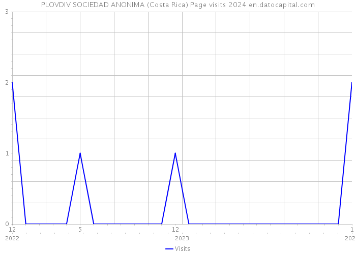 PLOVDIV SOCIEDAD ANONIMA (Costa Rica) Page visits 2024 