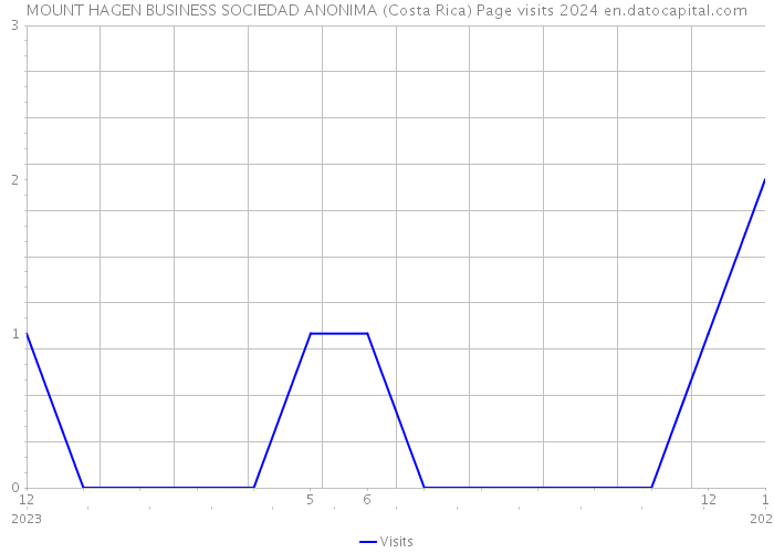 MOUNT HAGEN BUSINESS SOCIEDAD ANONIMA (Costa Rica) Page visits 2024 