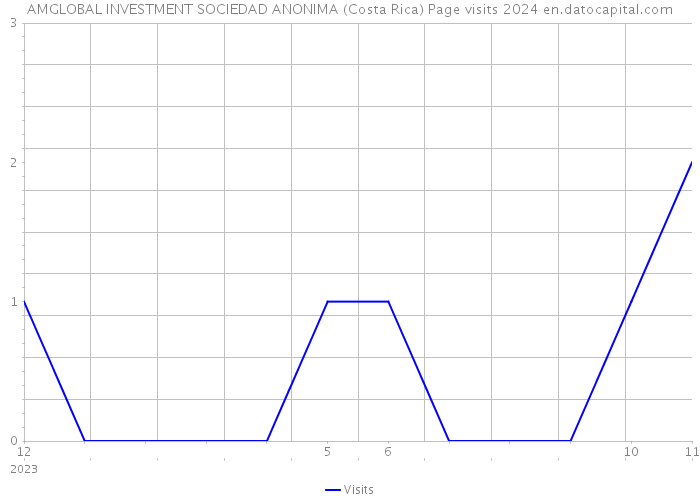 AMGLOBAL INVESTMENT SOCIEDAD ANONIMA (Costa Rica) Page visits 2024 