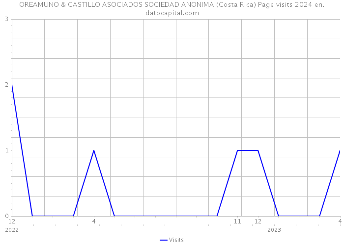 OREAMUNO & CASTILLO ASOCIADOS SOCIEDAD ANONIMA (Costa Rica) Page visits 2024 