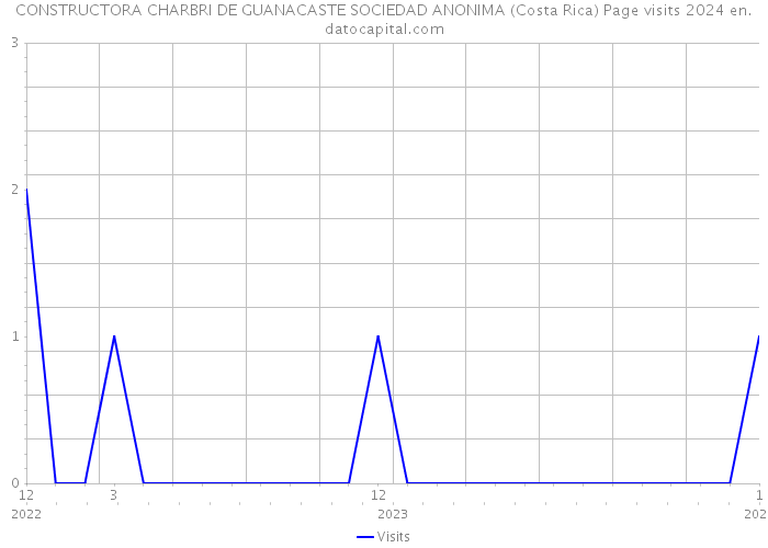 CONSTRUCTORA CHARBRI DE GUANACASTE SOCIEDAD ANONIMA (Costa Rica) Page visits 2024 