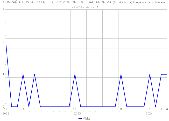 COMPAŃIA COSTARRICENSE DE PROMOCION SOCIEDAD ANONIMA (Costa Rica) Page visits 2024 