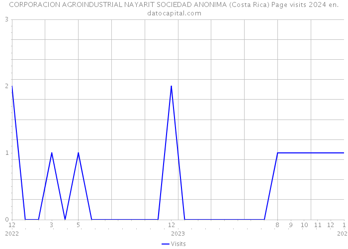 CORPORACION AGROINDUSTRIAL NAYARIT SOCIEDAD ANONIMA (Costa Rica) Page visits 2024 