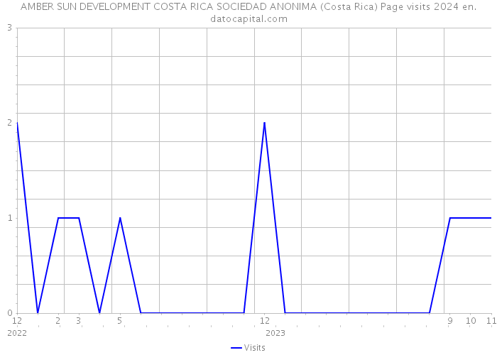 AMBER SUN DEVELOPMENT COSTA RICA SOCIEDAD ANONIMA (Costa Rica) Page visits 2024 