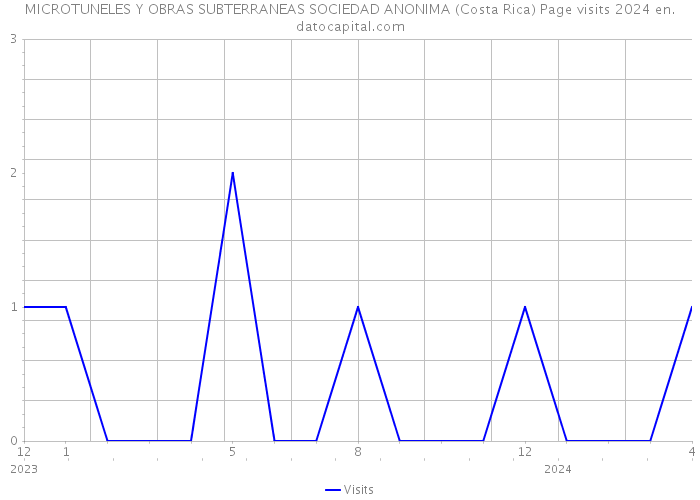 MICROTUNELES Y OBRAS SUBTERRANEAS SOCIEDAD ANONIMA (Costa Rica) Page visits 2024 