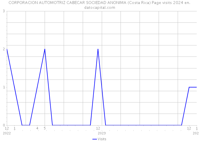 CORPORACION AUTOMOTRIZ CABECAR SOCIEDAD ANONIMA (Costa Rica) Page visits 2024 