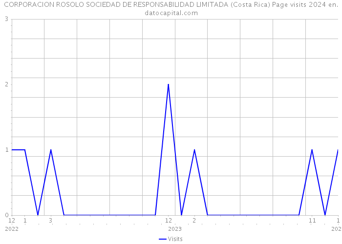 CORPORACION ROSOLO SOCIEDAD DE RESPONSABILIDAD LIMITADA (Costa Rica) Page visits 2024 