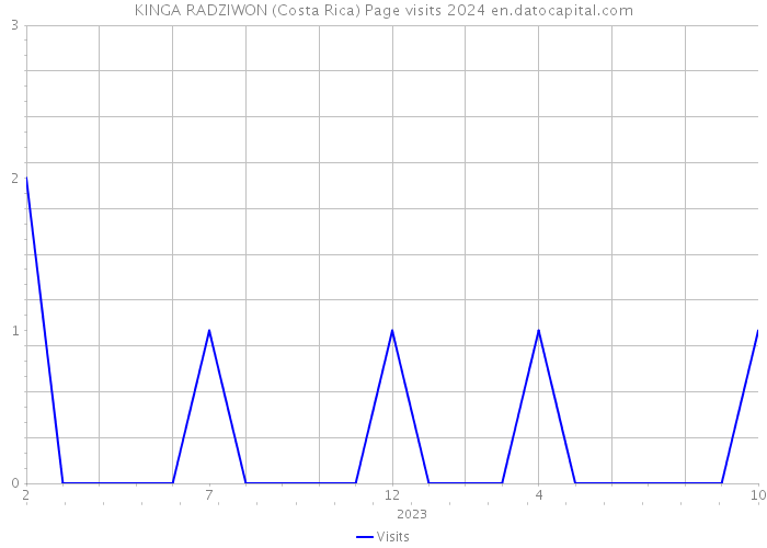 KINGA RADZIWON (Costa Rica) Page visits 2024 