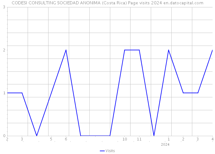 CODESI CONSULTING SOCIEDAD ANONIMA (Costa Rica) Page visits 2024 