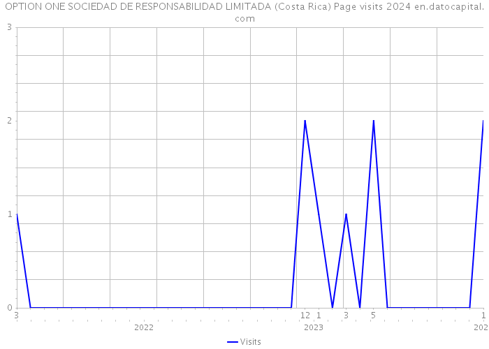 OPTION ONE SOCIEDAD DE RESPONSABILIDAD LIMITADA (Costa Rica) Page visits 2024 